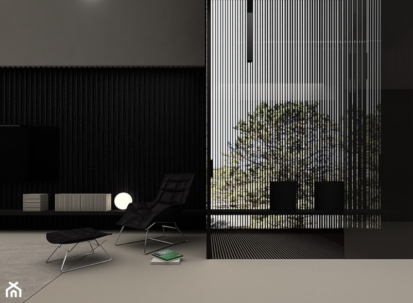 outLooK - Średnia czarna szara sypialnia, styl nowoczesny - zdjęcie od Anna Maj Interiors