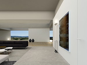 shapeShift - Średni biały z marmurem na podłodze hol / przedpokój, styl nowoczesny - zdjęcie od Anna Maj Interiors