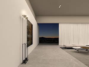 shapeShift - Średni biały szary z marmurem na podłodze hol / przedpokój, styl nowoczesny - zdjęcie od Anna Maj Interiors