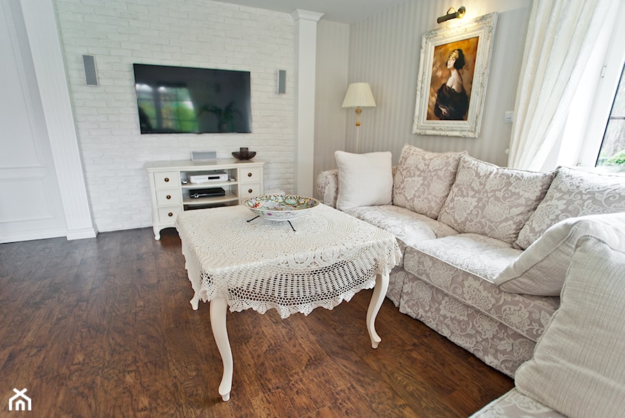 Pokój Klasyczny - Średni szary salon, styl tradycyjny - zdjęcie od irfoto - fotografia wnętrz i architektury