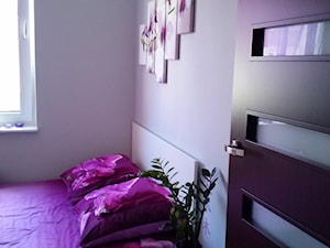 remont - Średnia szara sypialnia - zdjęcie od Wiola Czarnojan