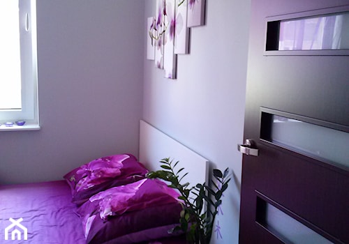 remont - Średnia szara sypialnia - zdjęcie od Wiola Czarnojan