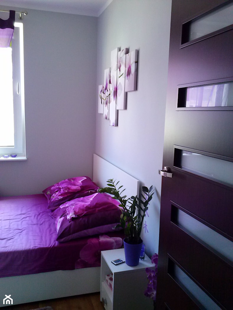 remont - Średnia szara sypialnia - zdjęcie od Wiola Czarnojan - Homebook