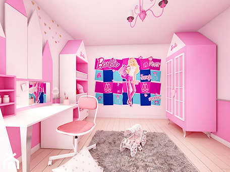 Aranżacje wnętrz - Pokój dziecka: Pokój Barbie - Średni różowy pokój dziecka dla dziecka dla nastolatka dla dziewczynki, styl nowoczesny - Sharing4Kids. Przeglądaj, dodawaj i zapisuj najlepsze zdjęcia, pomysły i inspiracje designerskie. W bazie mamy już prawie milion fotografii!