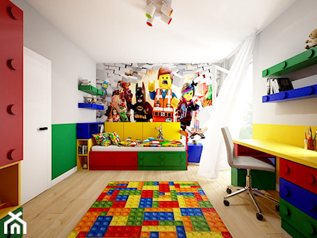 Aranżacje wnętrz - Pokój dziecka: Pokój Lego - Średni szary żółty pokój dziecka dla dziecka dla chłopca dla dziewczynki, styl nowoczesny - Sharing4Kids. Przeglądaj, dodawaj i zapisuj najlepsze zdjęcia, pomysły i inspiracje designerskie. W bazie mamy już prawie milion fotografii!
