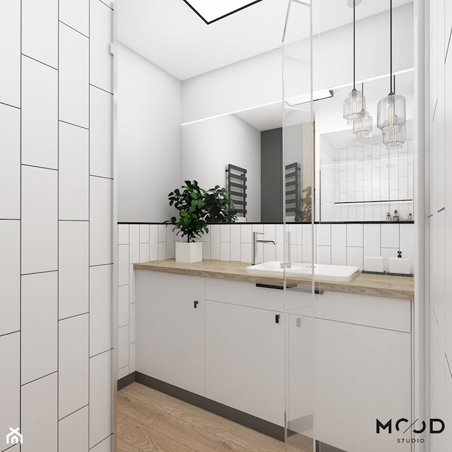 Łazienka - umywalka i lustro - zdjęcie od MOOD-STUDIO