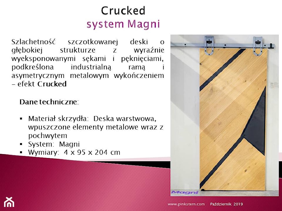 Autorska kolekcja drzwi Pinkstern - Hol / przedpokój, styl minimalistyczny - zdjęcie od Artkam