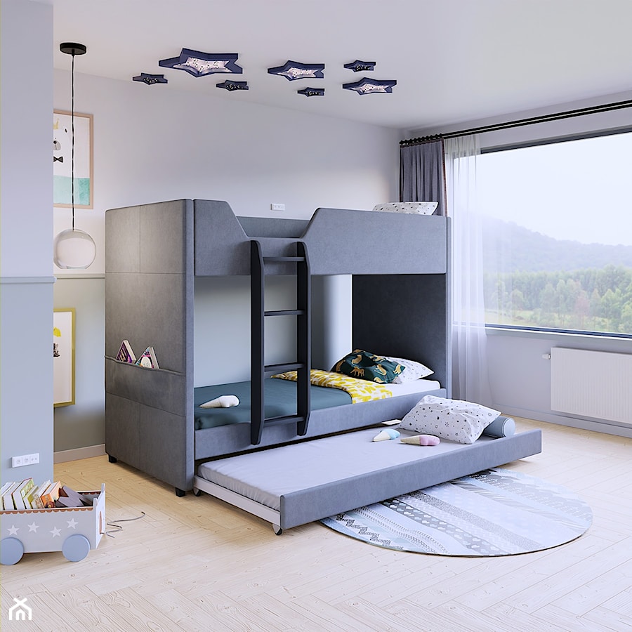 Łóżko piętrowe Piętrus Premium z dodatkowym spaniem - zdjęcie od dormiremeble