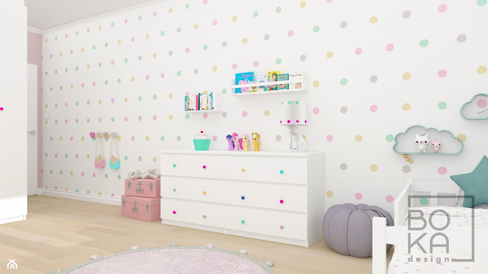 Pokój dla dziewczynki - zdjęcie od Boka Design - Homebook