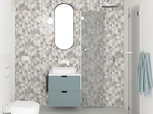 Mała łazienka z prysznicem i wc - zdjęcie od Boka Design