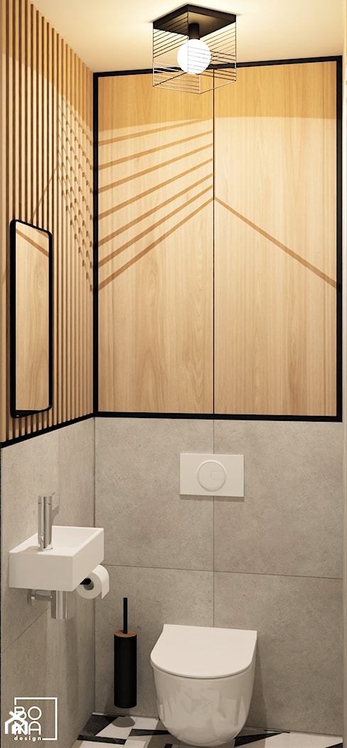 Mini toaleta w bloku - zdjęcie od Boka Design - Homebook