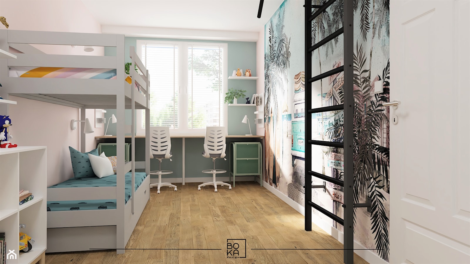 Pokój dla dziewczynki i chłopca - zdjęcie od Boka Design - Homebook