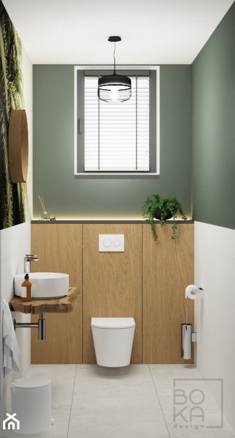 WC Z oknem - zdjęcie od Boka Design