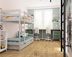 Pokój dla rodzeństwa. Łóżko piętrowe - zdjęcie od Boka Design - Homebook