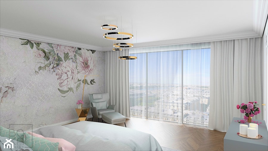 Sypialnia z pięknym widokiem - zdjęcie od Boka Design