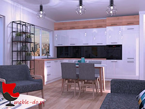 Salon i kuchnia w małym mieszkaniu 