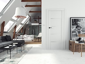 Skrzydła Drzwiowe Ramowe Bezprzylgowe - Średni biały hol / przedpokój, styl minimalistyczny - zdjęcie od VOSTER