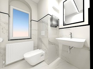 Projekt toalety w Urzędzie Gminy Oława - Łazienka, styl nowoczesny - zdjęcie od Enes Studio Projektowanie wnętrz & meble