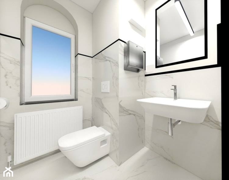 Projekt toalety w Urzędzie Gminy Oława - Łazienka, styl nowoczesny - zdjęcie od Enes Studio Projektowanie wnętrz & meble - Homebook