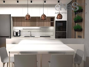 Projekt mieszkania Wrocław, Księże Małe - Kuchnia, styl nowoczesny - zdjęcie od Enes Studio Projektowanie wnętrz & meble