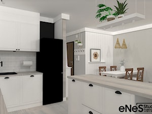 Mieszkanie na Wrocławskich Krzykach - Kuchnia, styl prowansalski - zdjęcie od Enes Studio Projektowanie wnętrz & meble