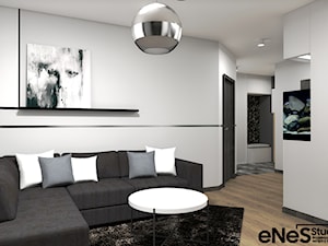 Projekt mieszkania we Wrocławiu - Salon, styl nowoczesny - zdjęcie od Enes Studio Projektowanie wnętrz & meble