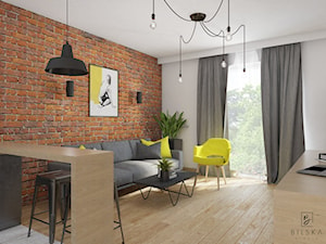 Projekt mieszkania w Poznaniu - Salon - zdjęcie od Bilska studio