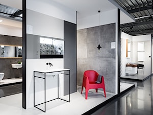 Salon Płytek BAWA Wnętrza - Mała bez okna z lustrem łazienka, styl nowoczesny - zdjęcie od BAWA Wnętrza