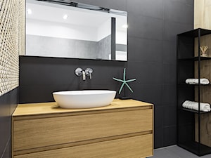 Salon Płytek BAWA Wnętrza - Mała bez okna z lustrem z punktowym oświetleniem łazienka, styl minimalistyczny - zdjęcie od BAWA Wnętrza