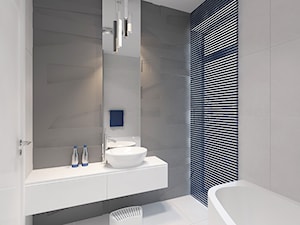 Dom 200 m2 - Średnia łazienka z oknem, styl nowoczesny - zdjęcie od Add Design