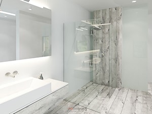 Dom 200 m2 - Średnia bez okna z punktowym oświetleniem łazienka, styl nowoczesny - zdjęcie od Add Design