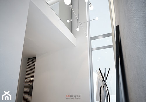 Dom 200 m2 - Średni biały hol / przedpokój, styl nowoczesny - zdjęcie od Add Design