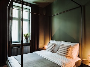 Apartamenty Kopernika 10 - Mała zielona sypialnia, styl skandynawski - zdjęcie od Marcelina Gronowska