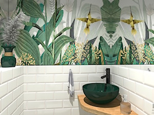 Toaleta w salonie kosmetycznym - zdjęcie od Aleksandra Regiec - projektowanie wnętrz