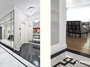 Apartament Morskie Oko - Średni biały hol / przedpokój, styl tradycyjny - zdjęcie od Węgiełek Architekci Wnętrz