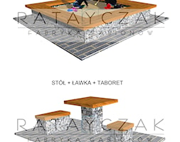 Piaskownica, ławka, stół, taboret - zdjęcie od Gabiony Ratayczak - Homebook