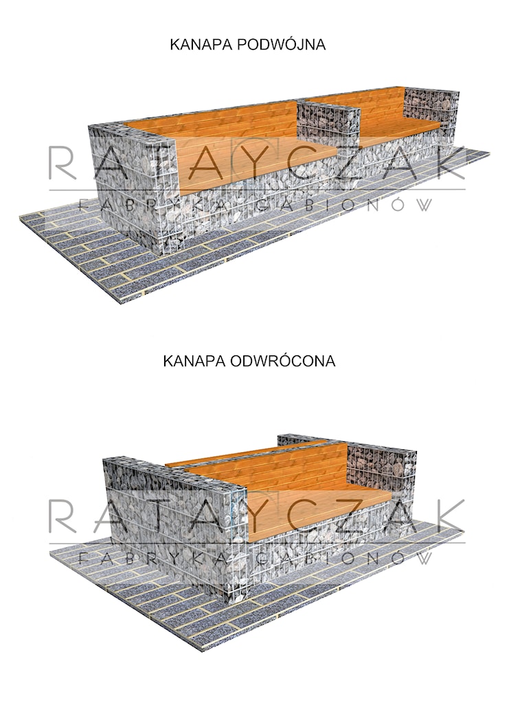 Kanapa do ogrodu - zdjęcie od Gabiony Ratayczak - Homebook