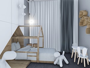 POKOJE DLA DZIECKA - Średni szary pokój dziecka dla dziecka dla chłopca dla dziewczynki - zdjęcie od _space architects