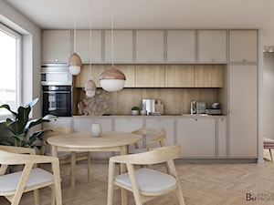 salon z aneksem kuchennym - zdjęcie od BKF interior design