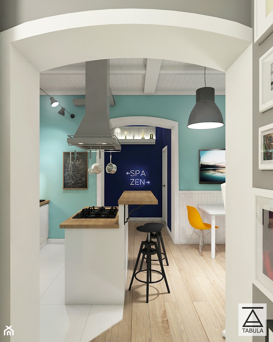 Przestronne 40m2 - Kuchnia - zdjęcie od TABULA Studio | Architektura | Wnętrza | Rewitalizacja | Design