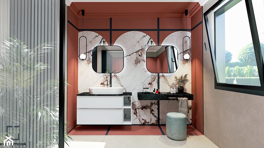 Łazienka dla odważnych - Łazienka, styl nowoczesny - zdjęcie od Biuro projektowe "Patio" Ewa Szymczak