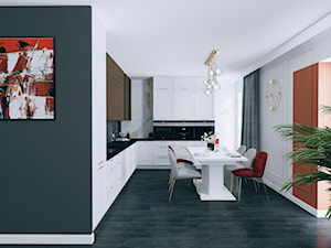 Terakota na pierwszym planie - Kuchnia, styl nowoczesny - zdjęcie od Biuro projektowe "Patio" Ewa Szymczak