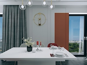 Terakota na pierwszym planie - Jadalnia, styl nowoczesny - zdjęcie od Biuro projektowe "Patio" Ewa Szymczak