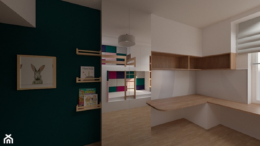 Komfortowe mieszkanie dla 3 i psa na 45m2 - Pokój dziecka, styl nowoczesny - zdjęcie od Anna Ksienzyk - Architekt Wnętrz