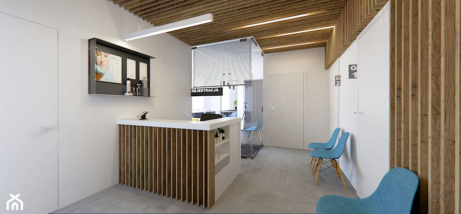 Projekt wnętrz gabinetów medycznych - Wnętrza publiczne, styl skandynawski - zdjęcie od ARS architektura