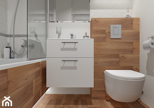 Cyrkoniowa - Mała łazienka, styl nowoczesny - zdjęcie od lzaLV