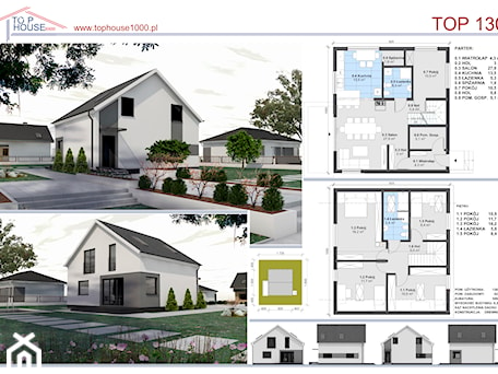 Aranżacje wnętrz - Domy: TOP 130 - Top House 1000. Przeglądaj, dodawaj i zapisuj najlepsze zdjęcia, pomysły i inspiracje designerskie. W bazie mamy już prawie milion fotografii!