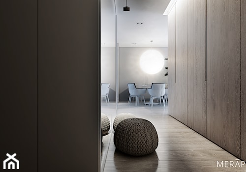 Projekt mieszkania / Warszawa Wilanów - Hol / przedpokój, styl minimalistyczny - zdjęcie od Merapi Architects