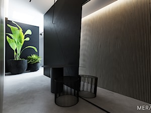 Projekt mieszkania / Gdańsk - Duży czarny hol / przedpokój, styl minimalistyczny - zdjęcie od Merapi Architects