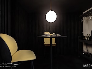 Projekt domu / Sztokholm - Mała czarna jadalnia jako osobne pomieszczenie, styl minimalistyczny - zdjęcie od Merapi Architects